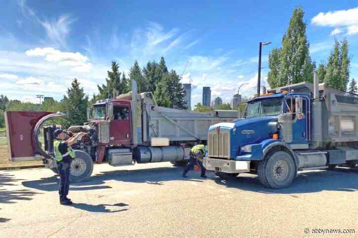 12 of 20 commercial vehicles fail recent B.C. inter-agency inspection