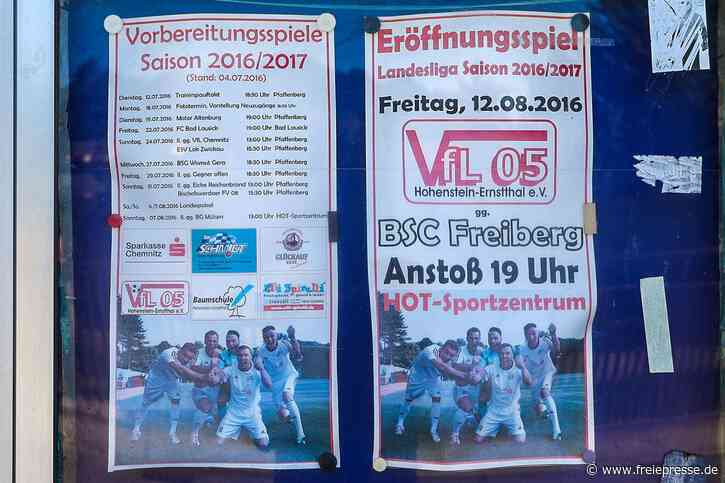 Eröffnungsspiel 12. August: VfL-Plakat in Hohenstein-Ernstthal feiert zehnjähriges Jubiläum