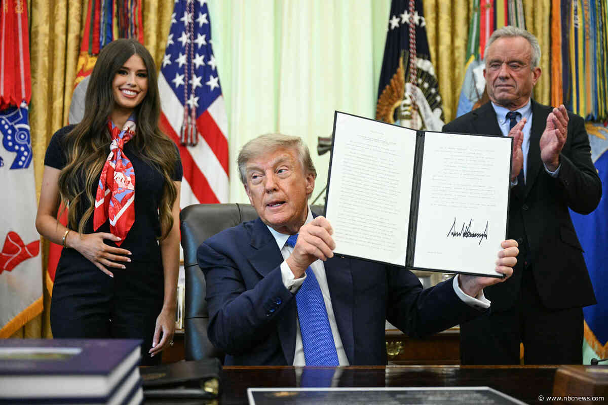 Trump signs executive order aiming to cut the number of required vaccines for children