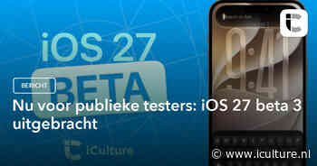 Nu voor publieke testers: iOS 27 beta 3 uitgebracht