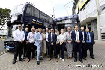 New age of transport dawns in Hull as new Stagecoach East Midlands electric buses hit the roads