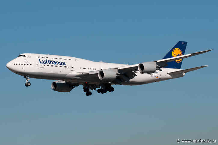 Lufthansa Boeing 747 vliegt rondjes boven Duitsland