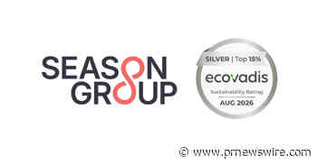 Season Group Achieves EcoVadis Silver Medal, Ranking Among Top 15% of Companies Assessed Globally