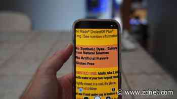 Google Magnifier helps me see very small print (when I can't find my glasses)