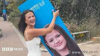 'I had to have huge university banner showing me'