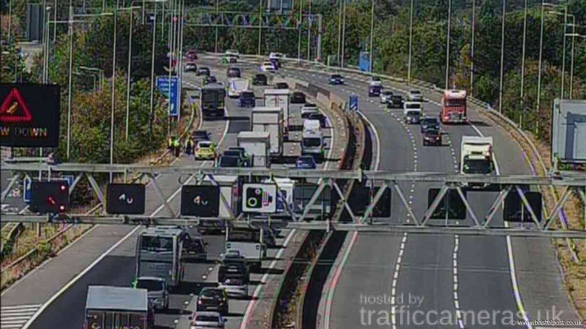 M5 crash at Cribbs Causeway causing queues - live updates