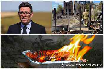 Stop using disposable BBQs in London, says Andy Burnham to prevent wildfires as fifth heatwave hits city
