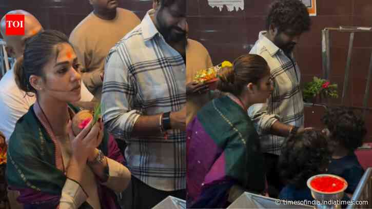 Nayanthara seeks blessings at Siddhivinayak Temple in Mumbai