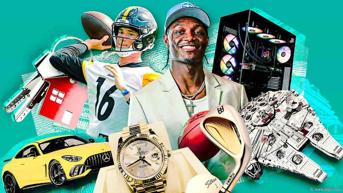Exotic pets, family houses and Legos: Here's what NFL rookies have spent their first paychecks on