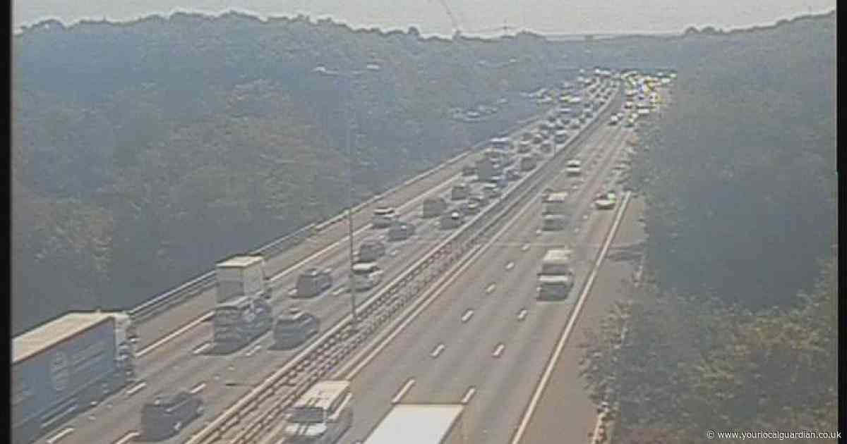 LIVE updates as M25 traffic hit by major delays after van fire on M3