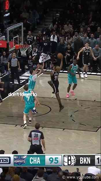 🗣️ WATCH YO HEAD! #dunk #brooklynnets #nba