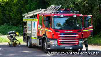 Trees and woodland scorched as Nuneaton wildfire smouldered for hours