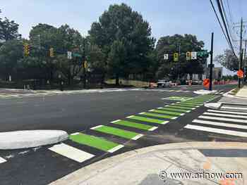 New stoplight installed near new Career Center on S. Walter Reed Drive