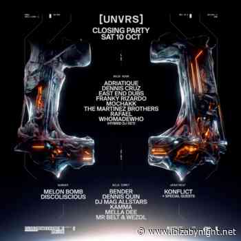 [UNVRS] Ibiza announces the closing party 2026 with a huge line up!