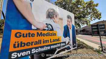 Peinliche Plakat-Panne im Wahlkampf: Schulze lässt Rollstuhlfahrerin wieder aufstehen