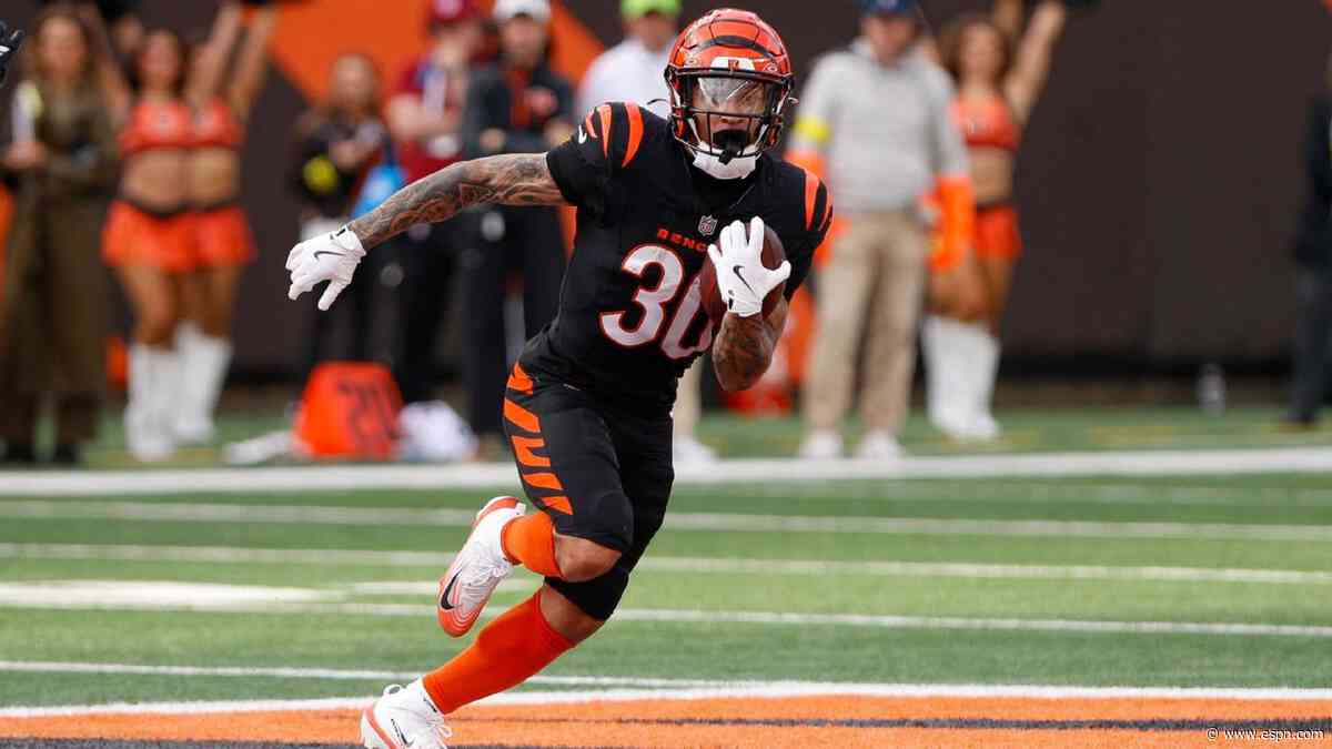 Fantasy football buzz: More volume for Chase Brown, Denzel Boston turning heads