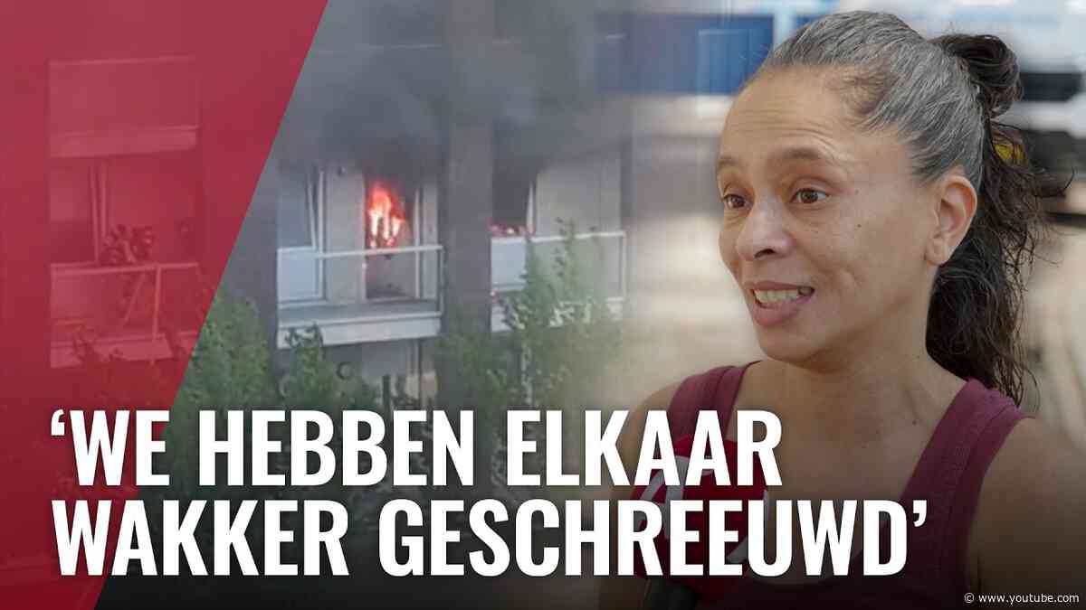 Brand in galerijwoning in Noord: flat enkele uren ontruimd
