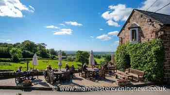 The charming country pub with award-winning food and panoramic views of the Cheshire Plain