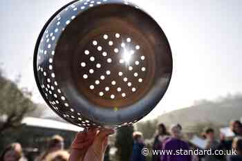 Colander sales ‘surge’ as Britons get ready for best solar eclipse in decades