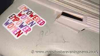 Wigan woman stunned to find 'get f***ed' scrawled on suitcase after flying home to Manchester Airport