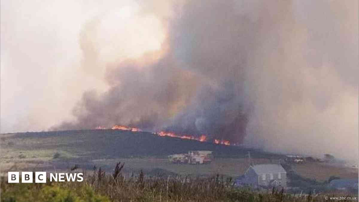 Crews tackling wildfire near Land's End Airport