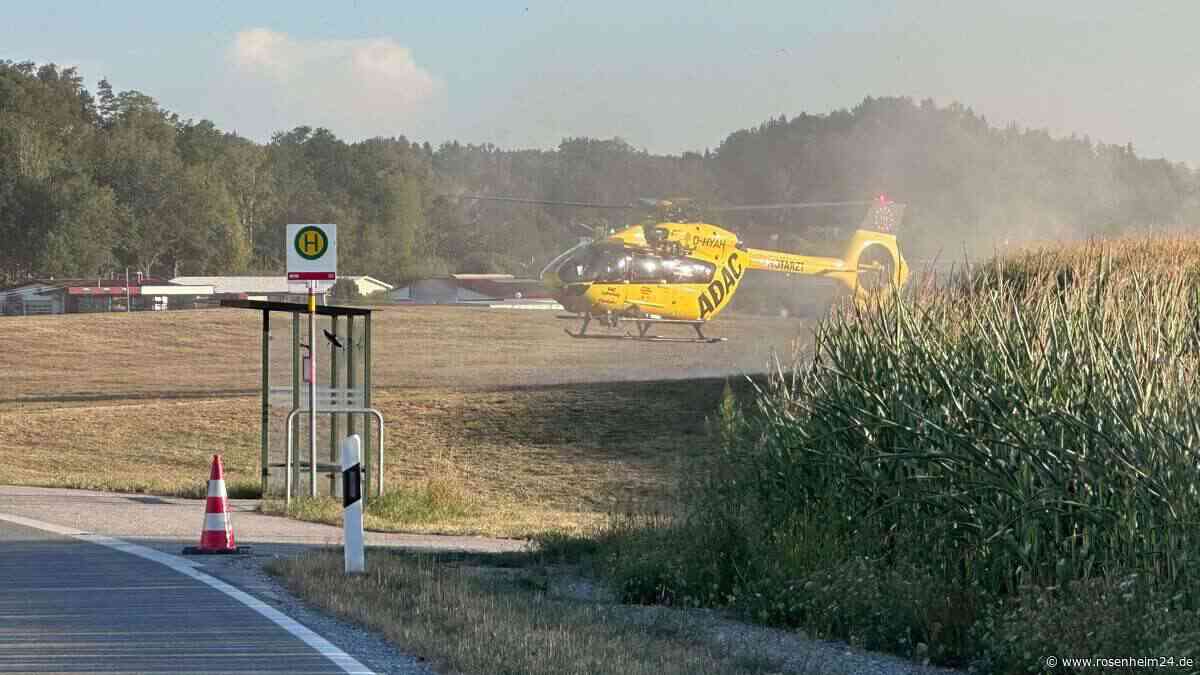 Schwerer Motorradunfall bei Soyen: Hubschrauber landet bei Rottenhub