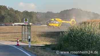 Schwerer Motorradunfall bei Soyen: Hubschrauber landet bei Rottenhub
