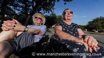 Solar Eclipse 2026 LIVE as incredible celestial display peaks over Greater Manchester