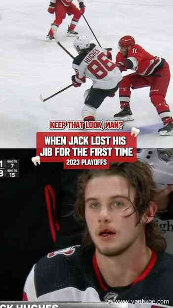 The real ones remember Jack's first missing tooth. #shorts #jackhughes #nhl #tooth #chiclet #hockey