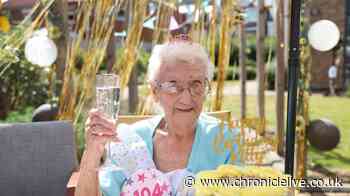 Balloons, cupcakes and champagne: Sunderland woman celebrates 104th birthday with garden party