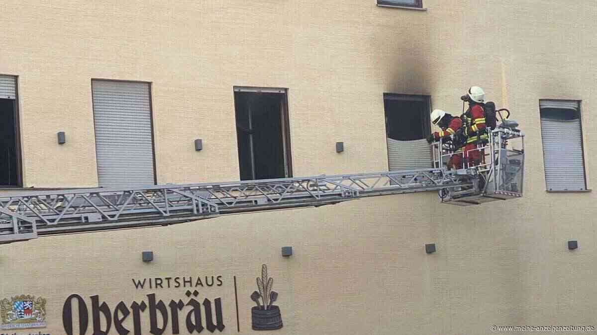 Großbrand in Nandlstadt: Feuer im Oberbräu fordert vier Verletzte – Ortsdurchfahrt gesperrt