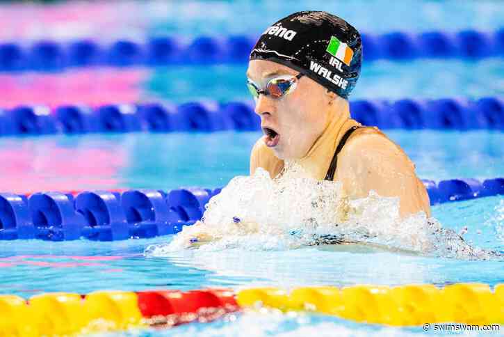 Walshe Lowers Own Irish Record (4:34.42), Kozan Breaks 18 Yr Old Polish Record (4:36.57) In The 400 IM