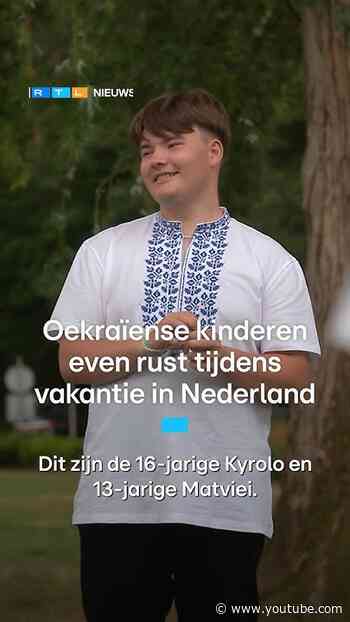 Oekraïense kinderen even rust tijdens vakantie in Nederland | RTL Nieuws