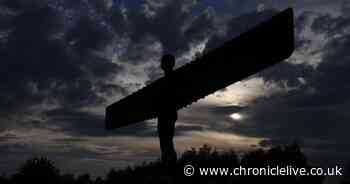 Crowds gather at Tyneside landmarks to watch the partial solar eclipse