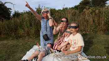 Solar Eclipse LIVE: Crowds watch rare spectacle from the Angel of the North and Baltic Square
