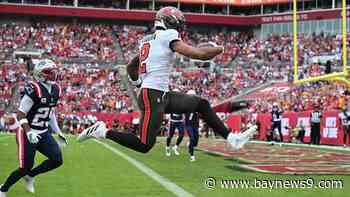 Buccaneers wide receiver Emeka Egbuka limps off vs. Jets in joint practice, doesn’t return
