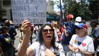 Protestan en Caracas para exigir transparencia en las negociaciones entre el gobierno interino y la oposición