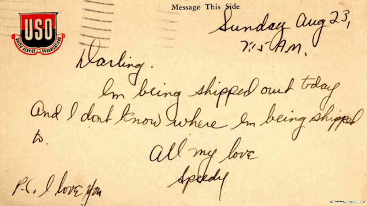 Read an WWII Army private’s letters back home for the first time