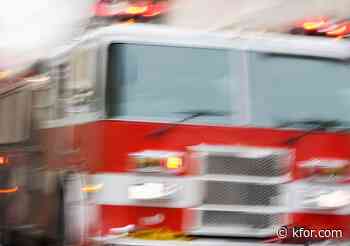 Large grass fire on 24th Ave. NE & Robinson St. in Norman