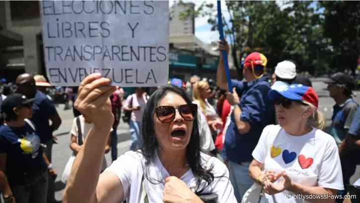 Protestan en Caracas para exigir transparencia en las negociaciones entre el gobierno interino y un sector de la oposición