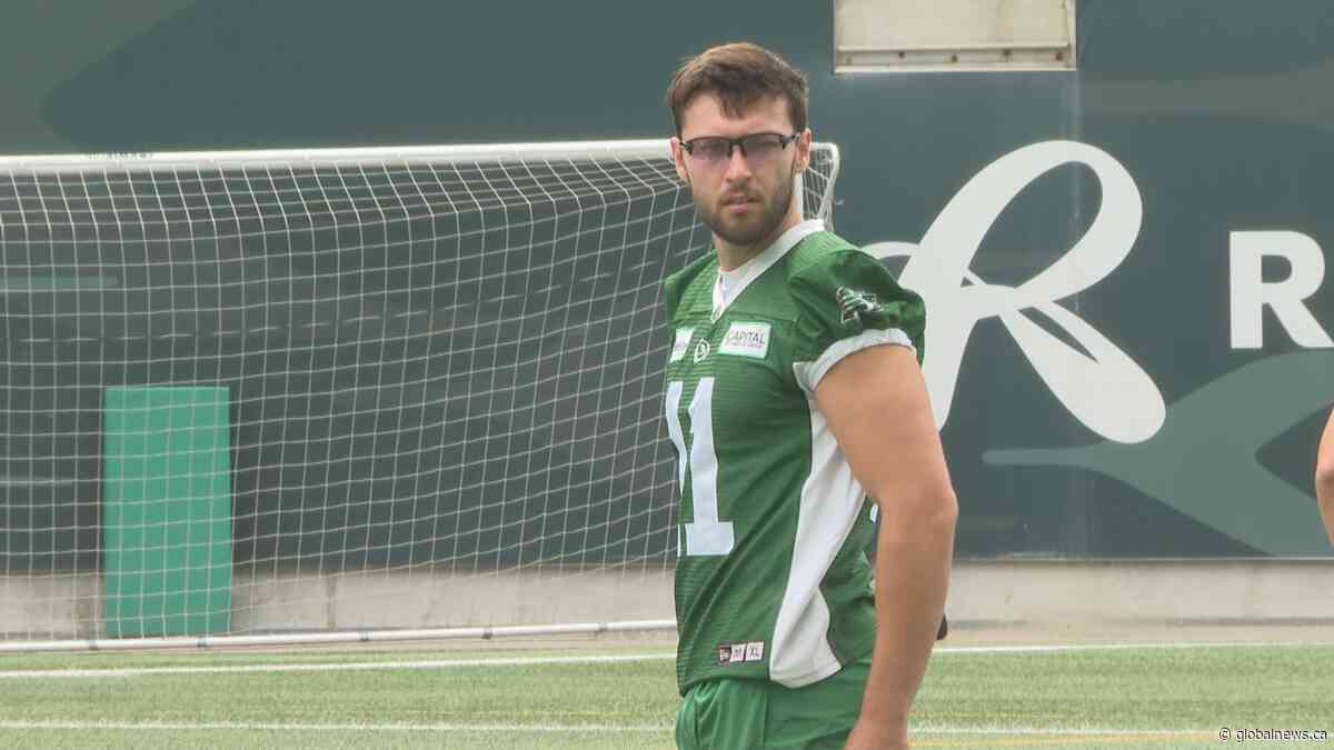 Saskatchewan Roughrider Alex Hale taking it one kick at a time