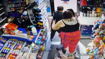 See brave customer tackle would-be thief who tries to steal lager from County Durham shop
