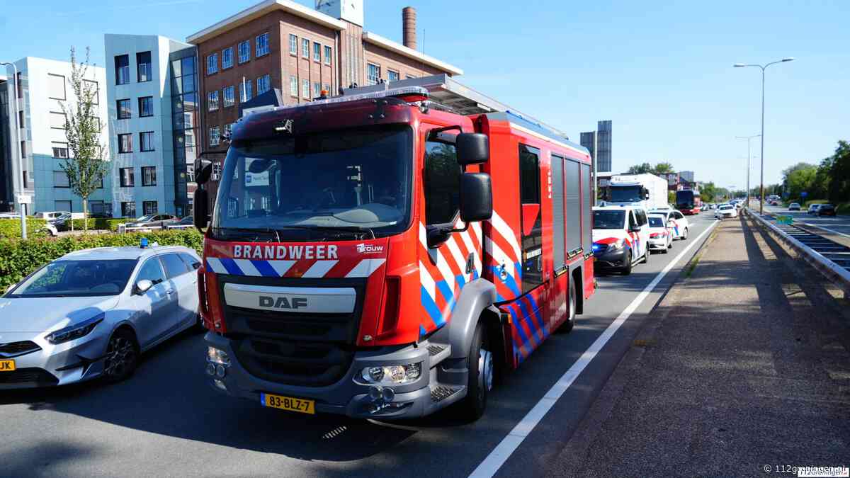 Ongeval met meerdere voertuigen op de Friesestraatweg