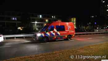 Persoon  te water geraakt in Groningen