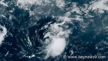 Tropical Storm Cristobal struggling in the north Atlantic