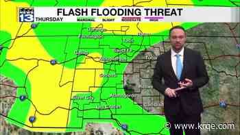 Rain and storm chances continue for parts of New Mexico through the end of the week