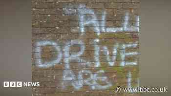 Appeal to report offensive graffiti along key road