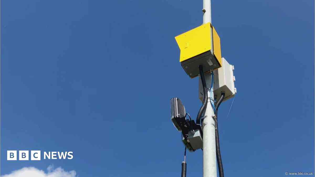 Toppled fixed speed camera replaced