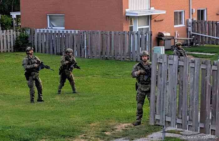 North Bay Police Service's Emergency Response Team deployed on Wednesday night
