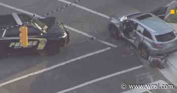 Wake Forest police chase ends in crash in Durham